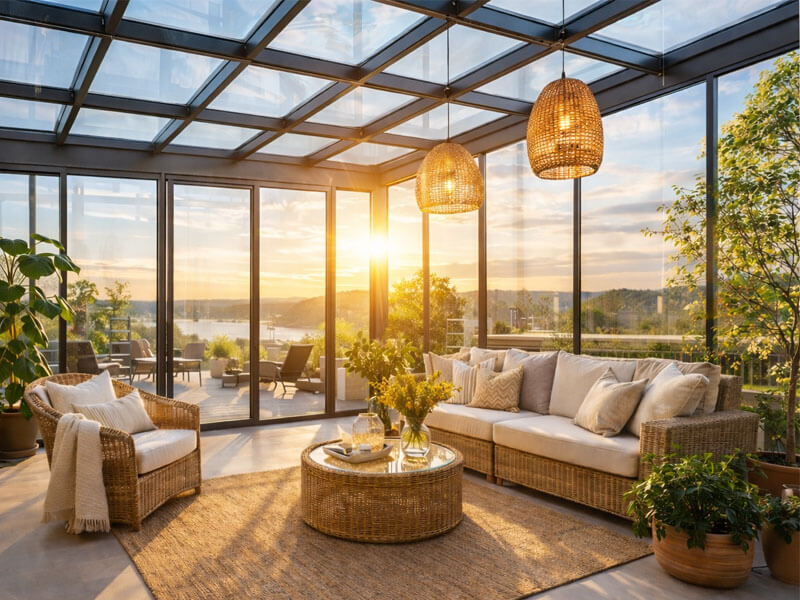 阳台与阳光房玻璃